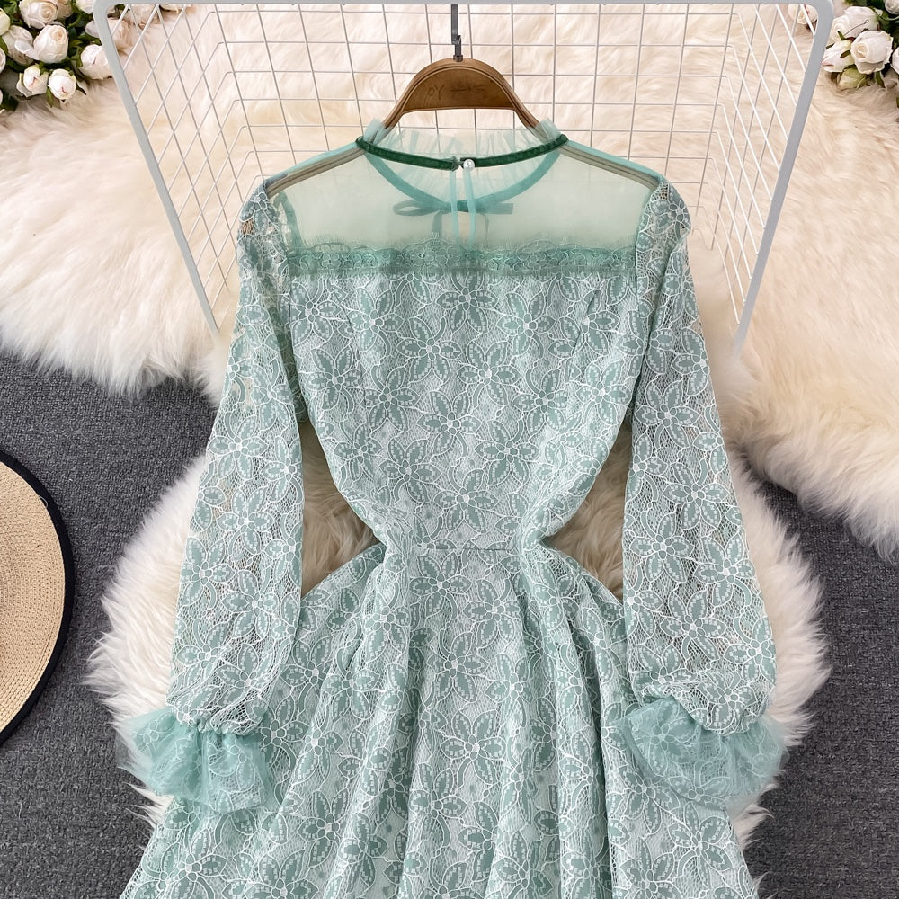 [READY] Noella Mint Brukat Lace Dress