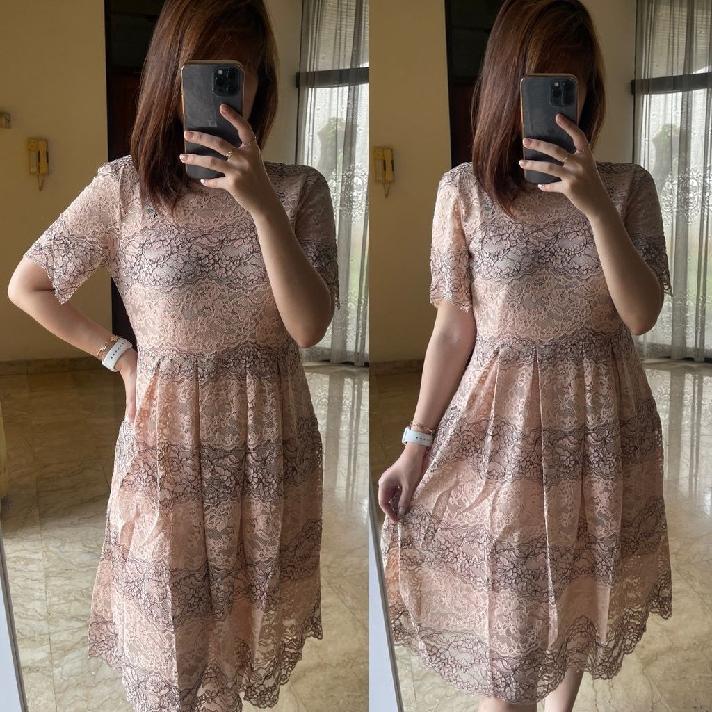 [READY] LD 96 BIG Charlie Brukat Lace Dress