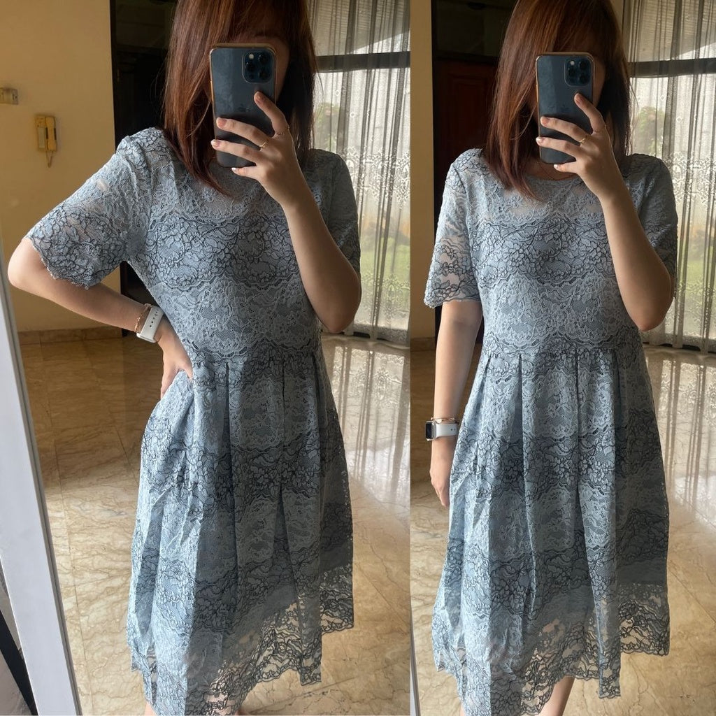 [READY] LD 96 BIG Charlie Brukat Lace Dress