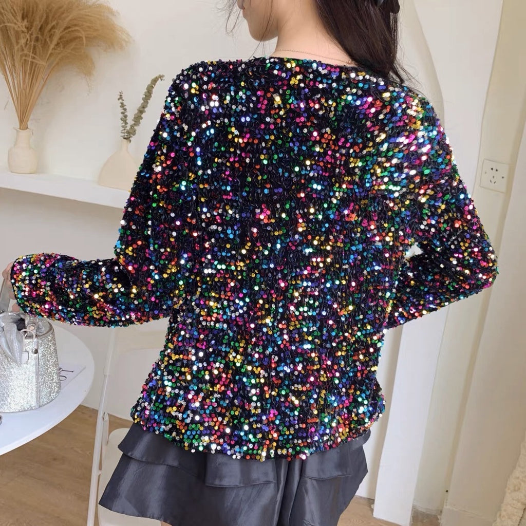 [READY STOCK] LD 90 Isolde Party Sequin Top Blazer Outer Pesta Korea Premium Fairlady_id