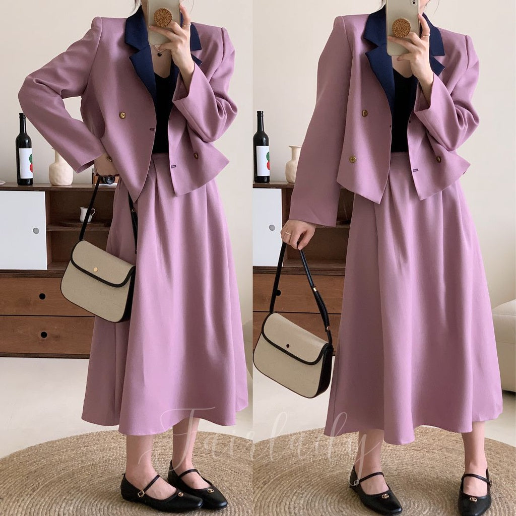 Vanda Set Blazer+Skirt Korea Fairlady