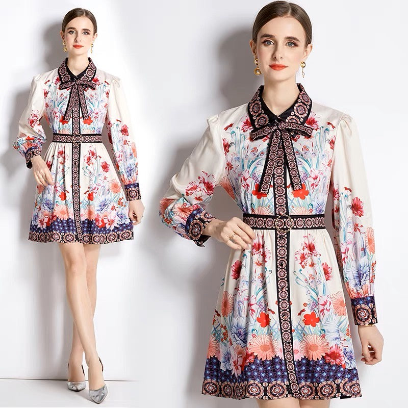 Marika Floral Dress Korea Fairlady