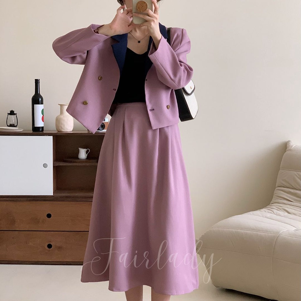 Vanda Set Blazer+Skirt Korea Fairlady