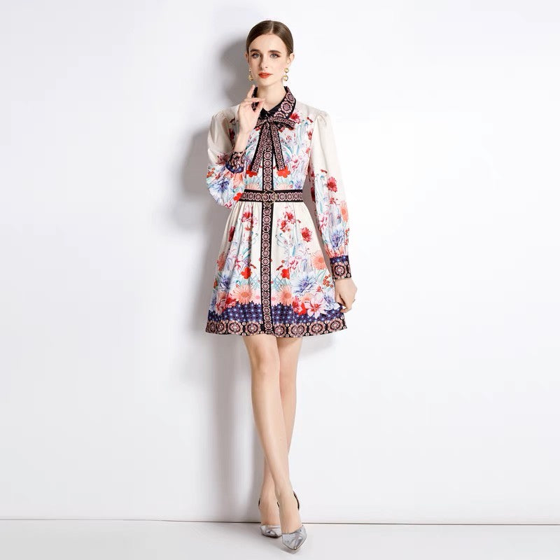 Marika Floral Dress Korea Fairlady