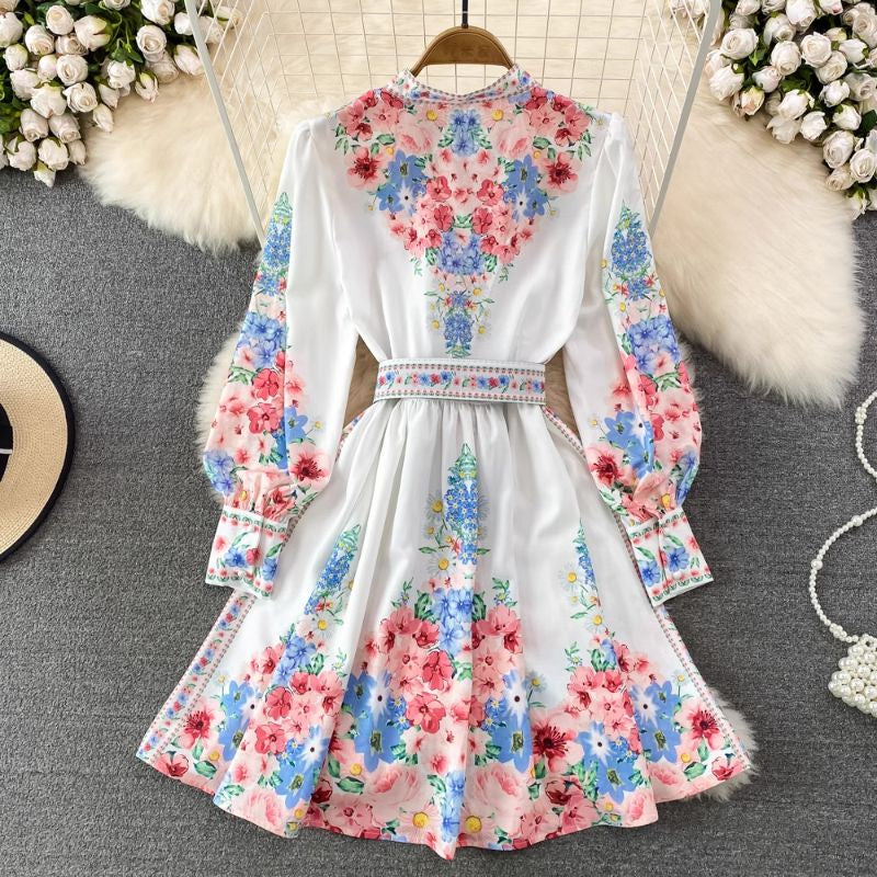 LD 98 Naruko White Floral Dress ZM Fairlady 148