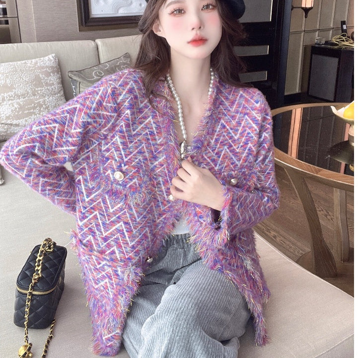 LD 98 Suzy Wool Fur Blazer Bulu Korea Fairlady