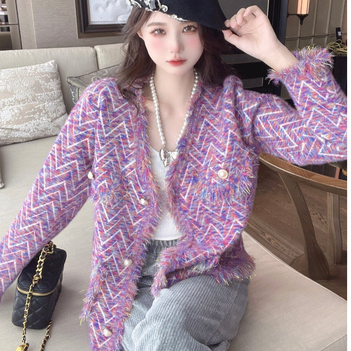 LD 98 Suzy Wool Fur Blazer Bulu Korea Fairlady