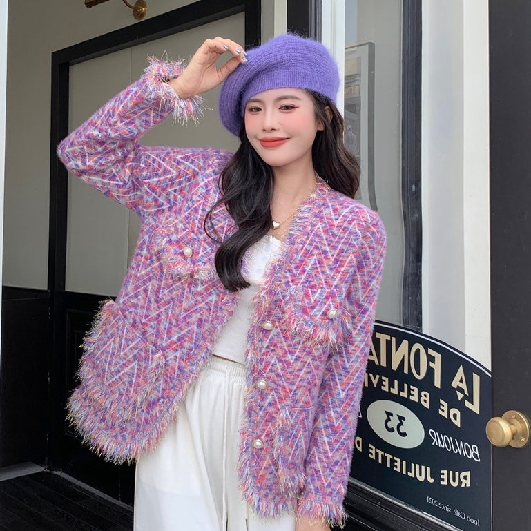 LD 98 Suzy Wool Fur Blazer Bulu Korea Fairlady