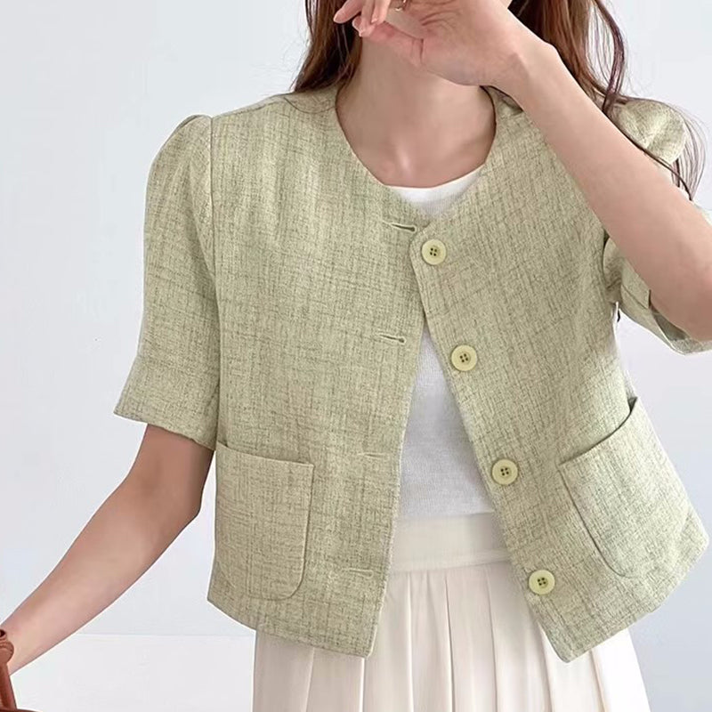 LD 94 Sumiko Tweed Top Blazer Pendek Fairlady