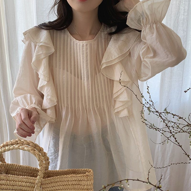 LD 100 Lorrie Top Blouse Atasan Wanita Korean Style Fairlady