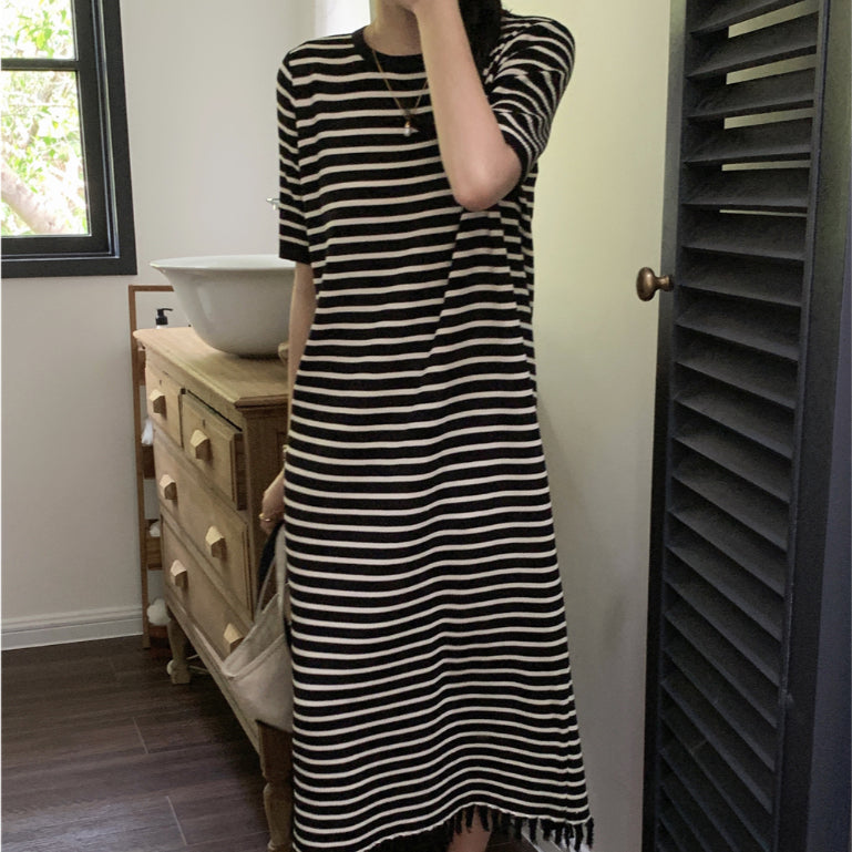 LD 92-100 Tonya Knit Long Dress Korea