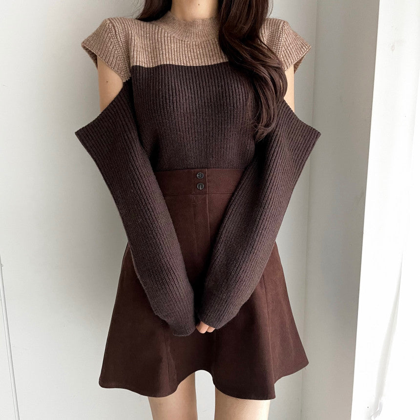 Agnes Knit Sweater Cut Out Korea Fairlady