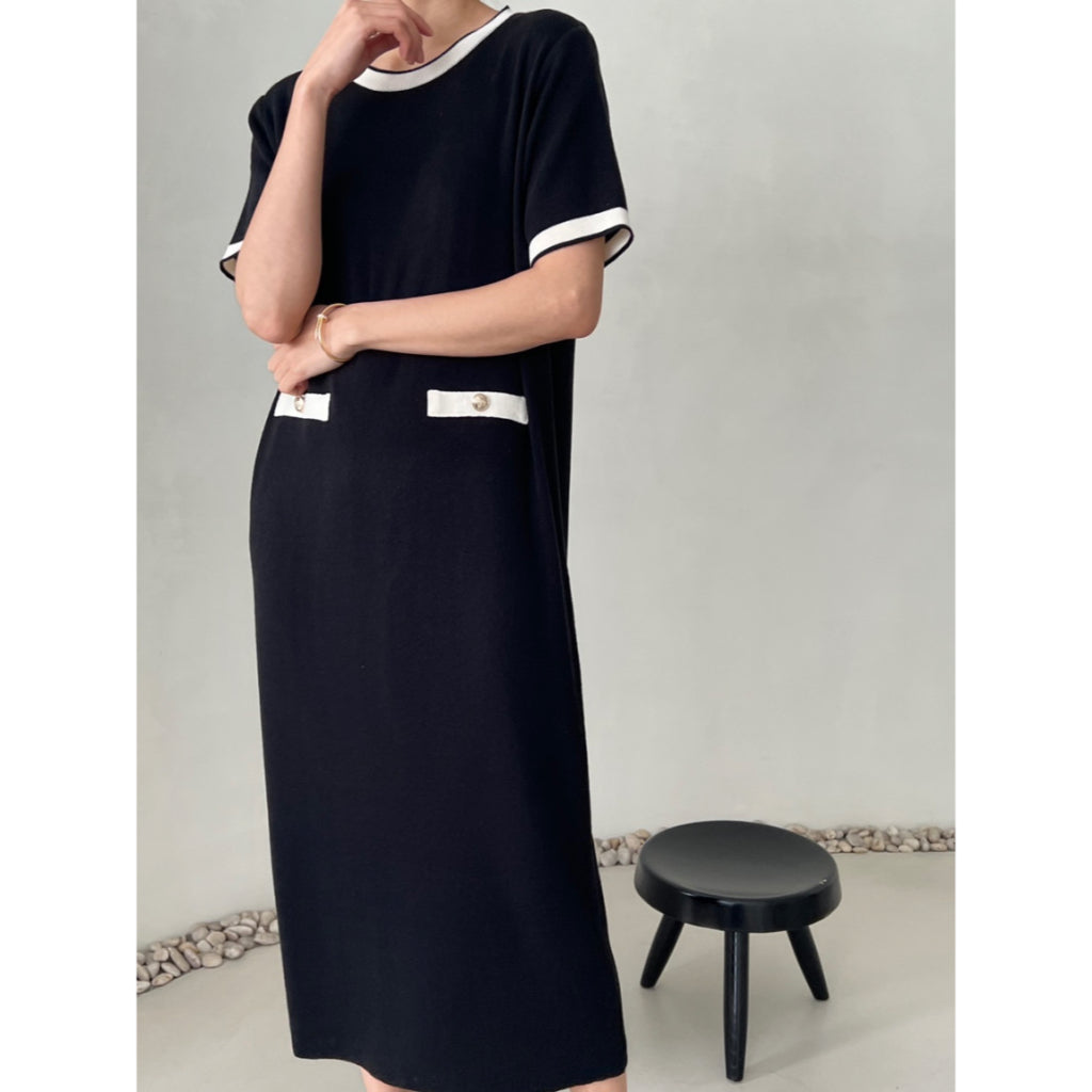 LD 100-108 Oria Knit Midi Dress Korea