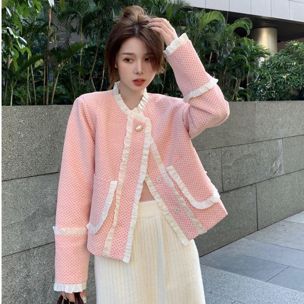 LD 120 BIG SIZE Mirella Pink Blazer Korea Fairlady