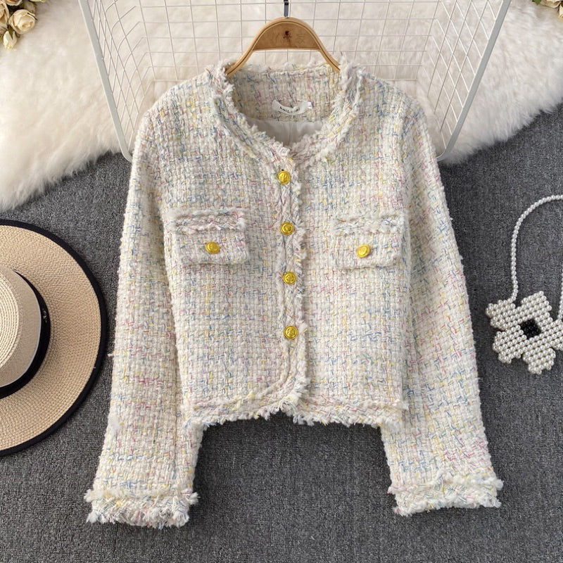 LD 100 Nadica Broken White Tweed Blazer Korea Fairlady