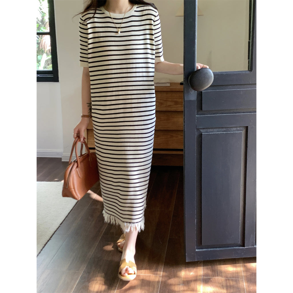 LD 92-100 Tonya Knit Long Dress Korea