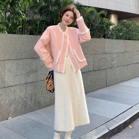 LD 120 BIG SIZE Mirella Pink Blazer Korea Fairlady