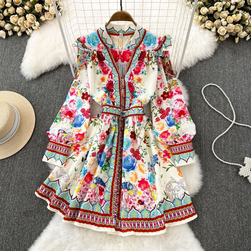 LD 88-96 Mariele ZM Floral Dress Korea Fairlady