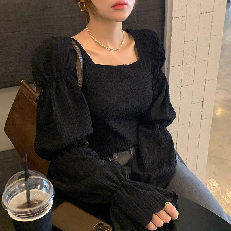 LD 90 Lilah Black Top Blouse