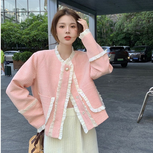 LD 120 BIG SIZE Mirella Pink Blazer Korea Fairlady