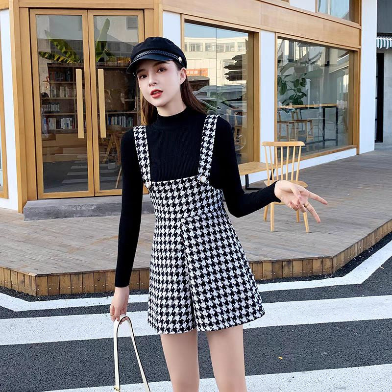 LD 66-96 Sibylle Tweed Set Jumper+Inner Korea Fairlady