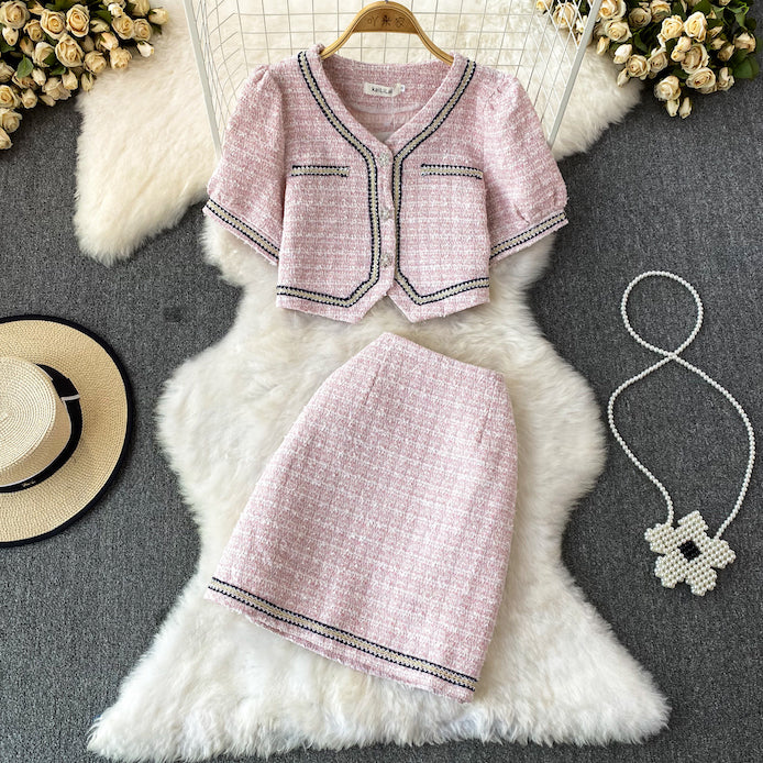 LD 92/68 Monique Tweed Set Top+Skirt Fairlady 131