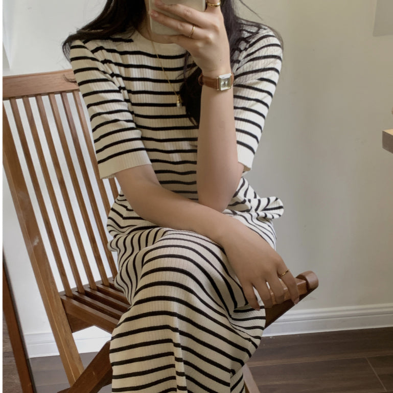 LD 92-100 Tonya Knit Long Dress Korea