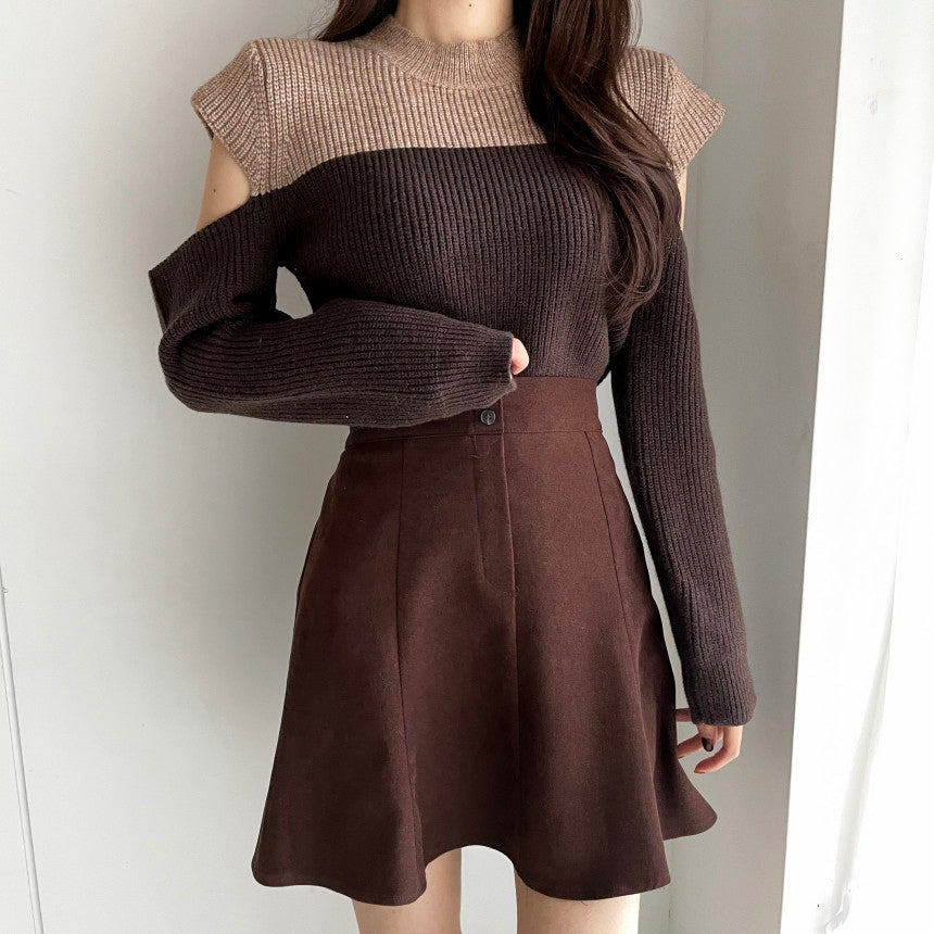 Agnes Knit Sweater Cut Out Korea Fairlady