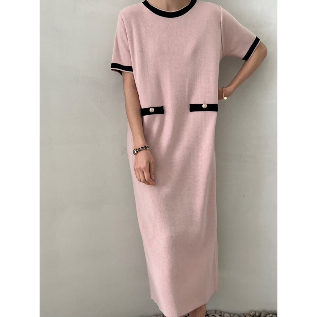 LD 100-108 Oria Knit Midi Dress Korea