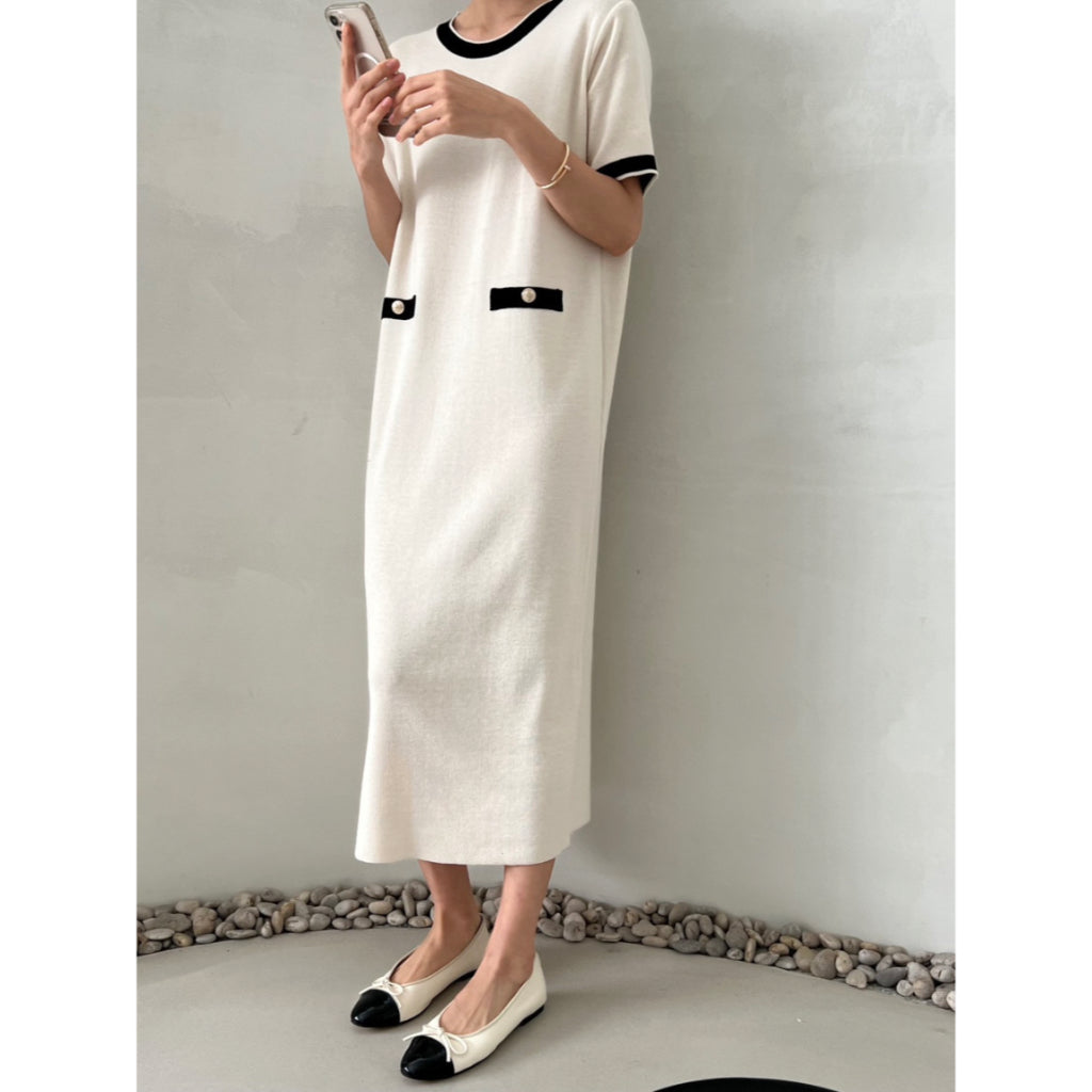 LD 100-108 Oria Knit Midi Dress Korea