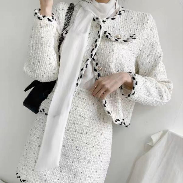 LD 96 Jinny Tweed Set Blazer+Skirt Korea Fairlady