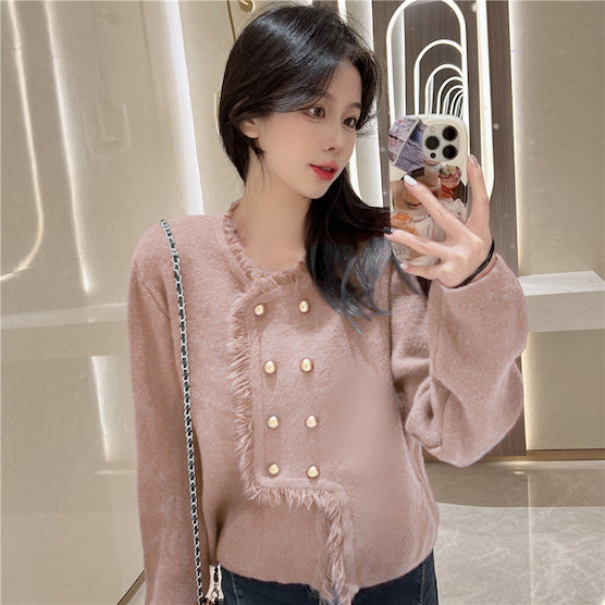 LD 100 Henrietta Wool Fur Sweater Korea Fairlady