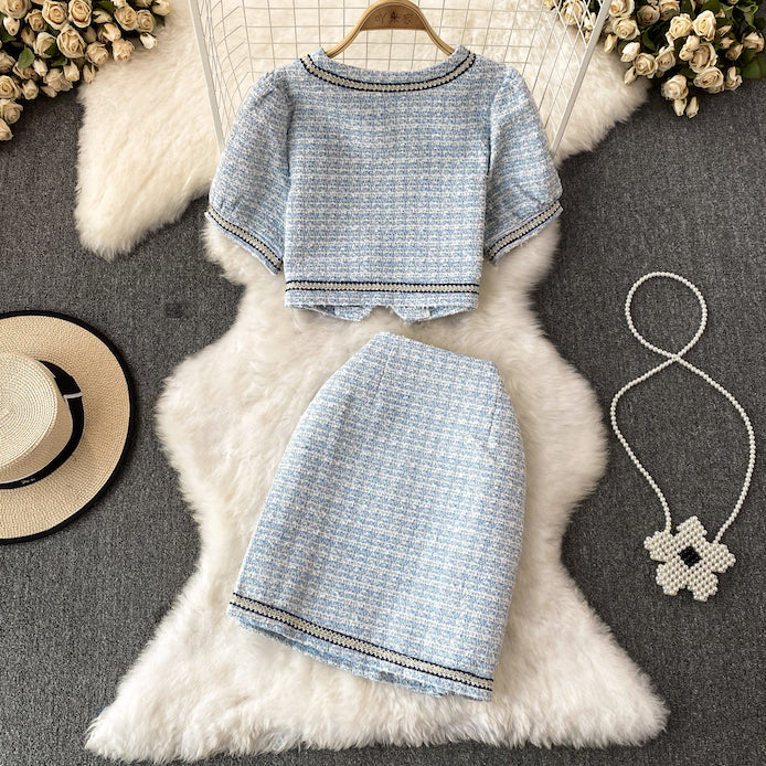 LD 92/68 Monique Tweed Set Top+Skirt Fairlady 131