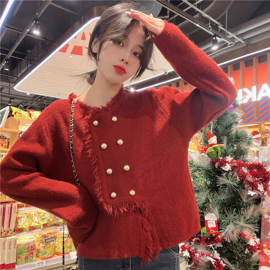 LD 100 Henrietta Wool Fur Sweater Korea Fairlady