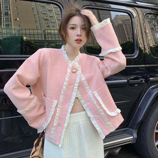 LD 120 BIG SIZE Mirella Pink Blazer Korea Fairlady