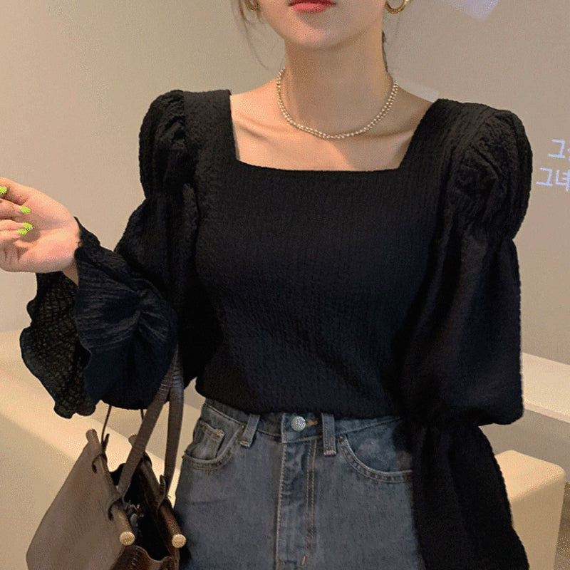 LD 90 Lilah Black Top Blouse