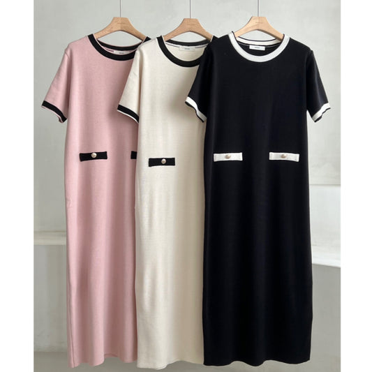 LD 100-108 Oria Knit Midi Dress Korea