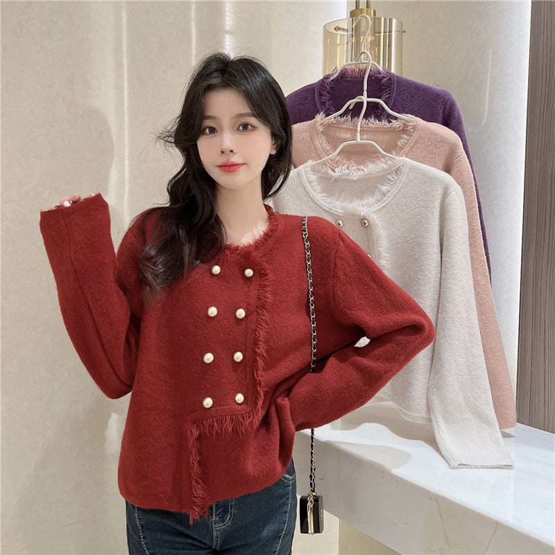 LD 100 Henrietta Wool Fur Sweater Korea Fairlady