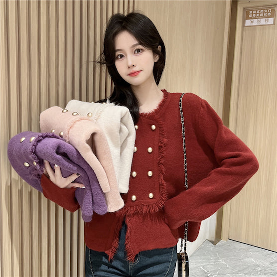 LD 100 Henrietta Wool Fur Sweater Korea Fairlady