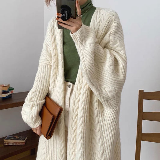 LD 120 Vesela Almond Knit Wool Cardigan Sweater Korea Fairlady