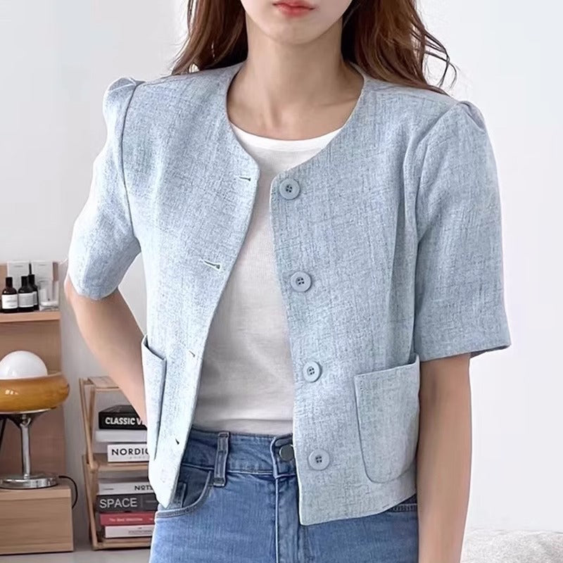 LD 94 Sumiko Tweed Top Blazer Pendek Fairlady