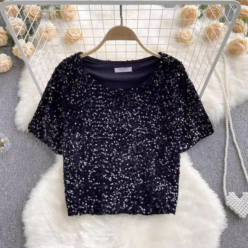 LD 110 Varaya Sequin Top Pesta