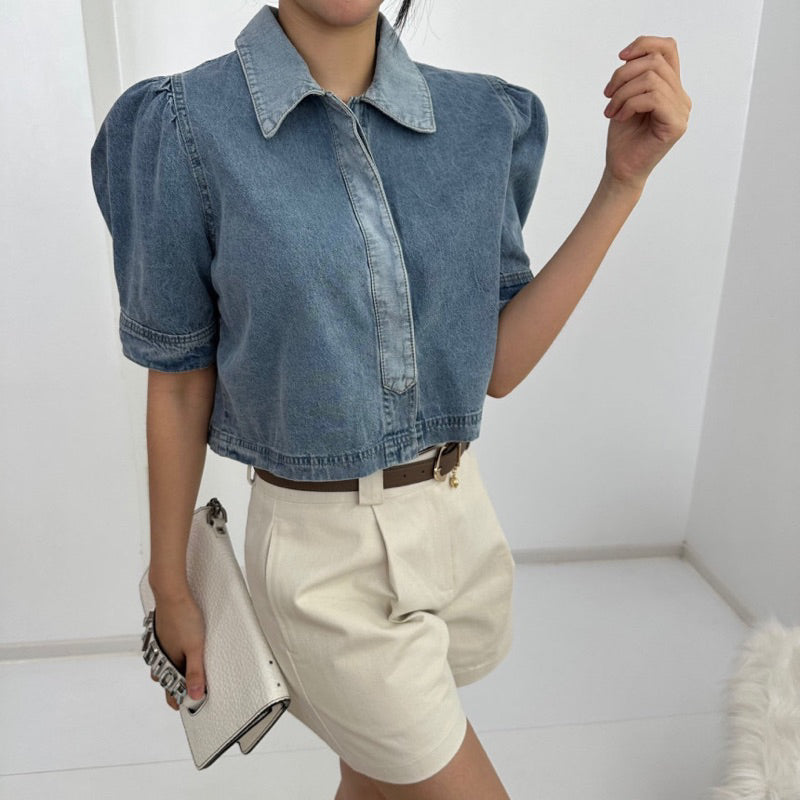 LD 86 Ayane Denim Top Fairlady 133