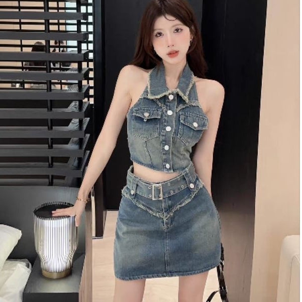 LD 88/76 Lezia Denim Set Top+Skirt Fairlady 136