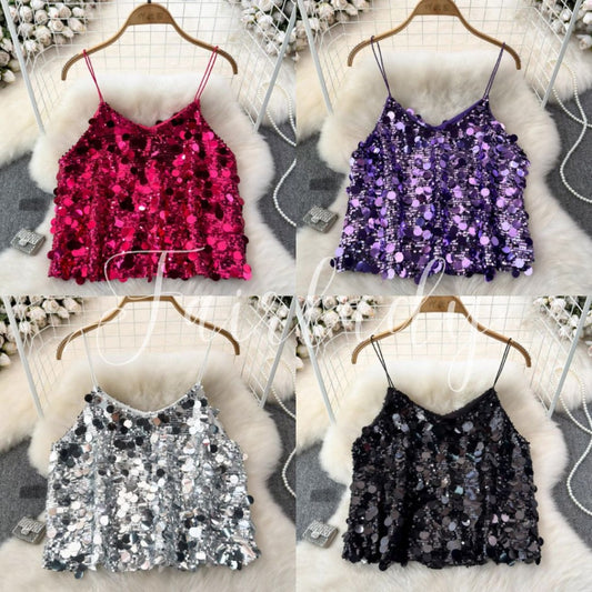 [READY] LD 90-92 Larisa Sequin Party Top Atasan Pesta Wanita Korean Style Premium Fairlady_id 8/5