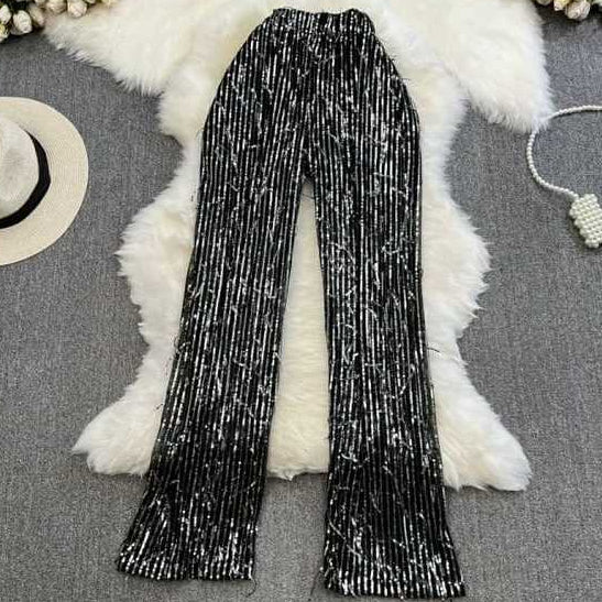 [READY] LD 72-92 Vera Sequin Pants Celana Pesta Korean Style Premium Fairlady 29/05