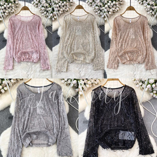 [READY] LD 92-94 Hela Sequin Party Top Atasan Pesta Wanita Korean Style Premium Fairlady_id 05/06