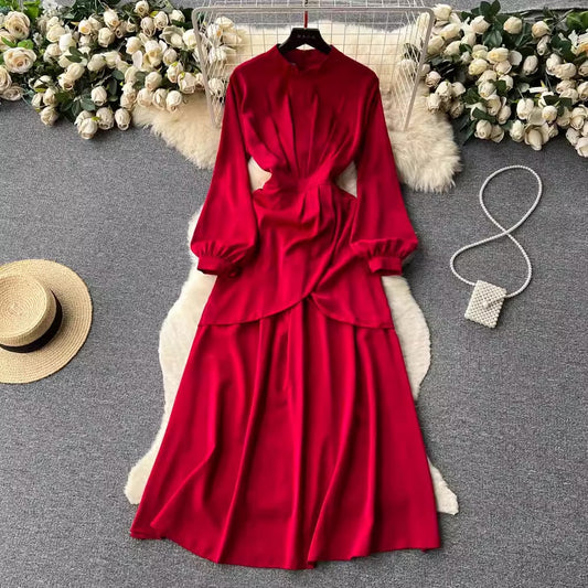 [READY STOCK] LD 90-106 Felice Red Dress Pesta Wanita Korean Style Premium Fairlady 30/07