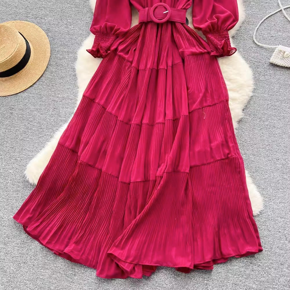 LD 88-94 Karen RED Sabrina Dress Fairlady 161