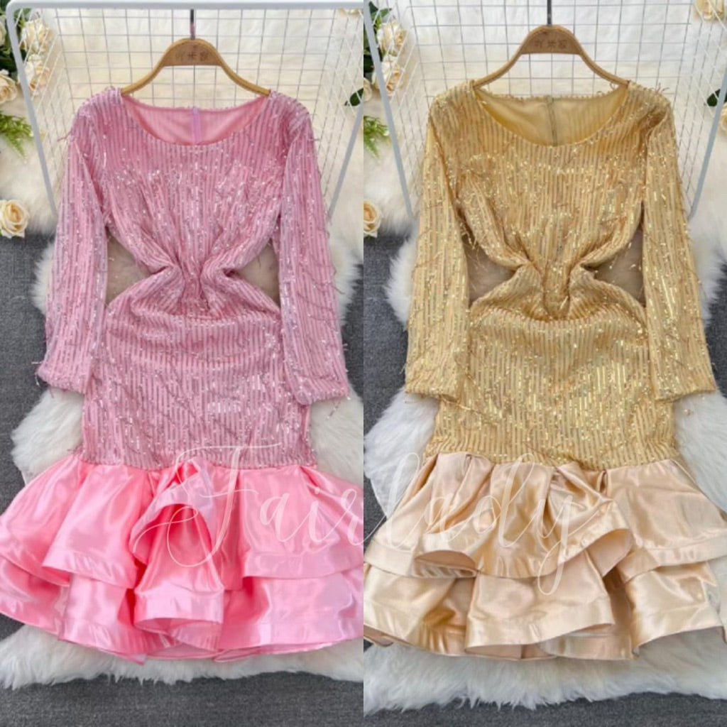 [READY] LD 88-100 Emy Sequin Midi Dress